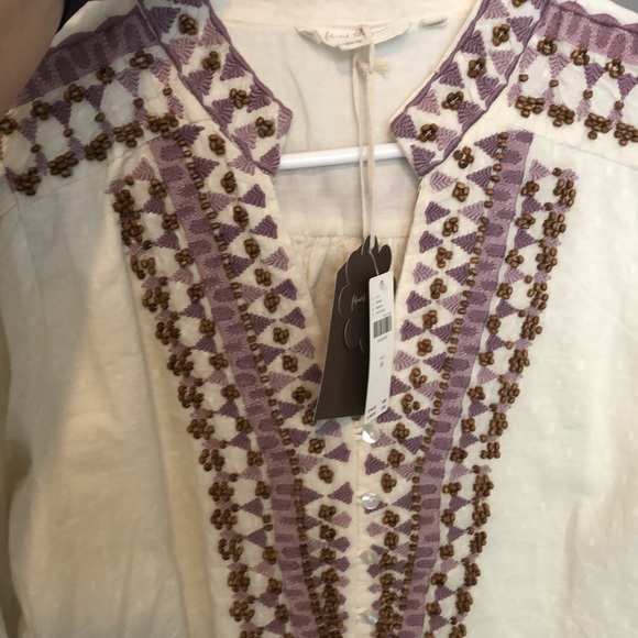 NWT Anthropologie Forever That Girl Embroidered Peasant Blouse - Picture 6 of 6